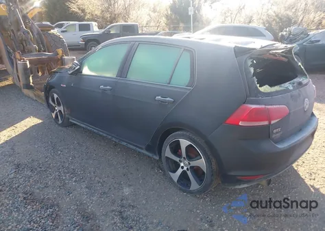 2015 Volkswagen Golf Gti 2.0T Se 4-Door из США, поврежденный, VIN 3VW4T7AU4FM006101